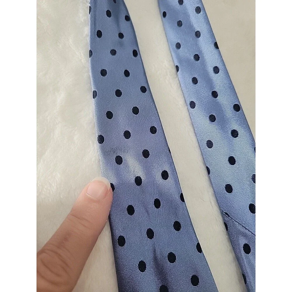 VTG Mens Silk Ties Saks Fifth Banana Republic Italian One Size Dots Christmas
